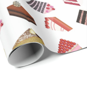 Cute Cake-sorten Mönster Presentpapper