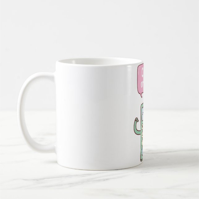 Cute Calculator Count på mig Pun Kaffemugg (Vänster)