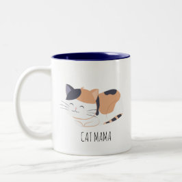 Cute Calico Cat Personlig mugg