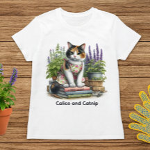 Cute Calico och Catnip Cat Lover