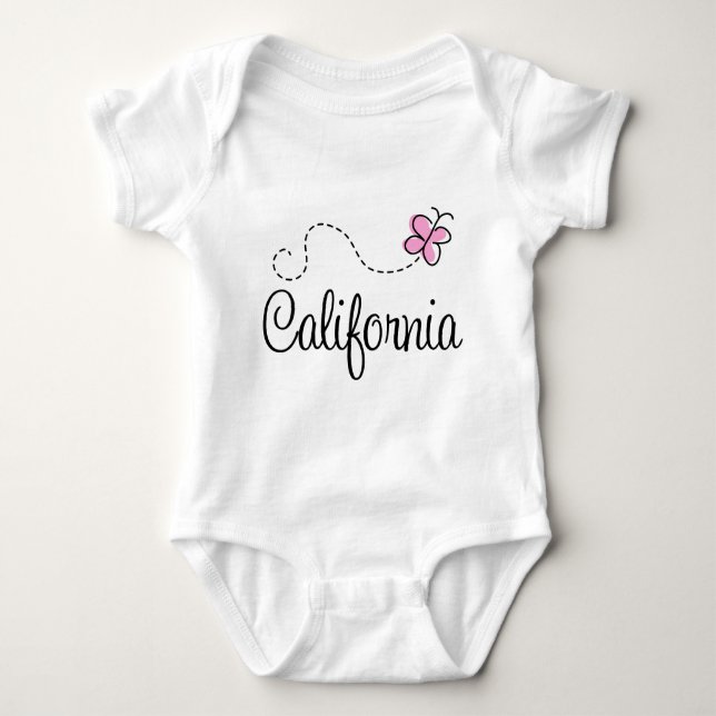 Cute California Design T-shirt (Framsida)