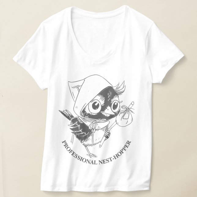 Cute Calimero "Professionell Nest-Hopper" T Shirt (Laydown)