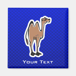 Cute Camel; Blue Magnet