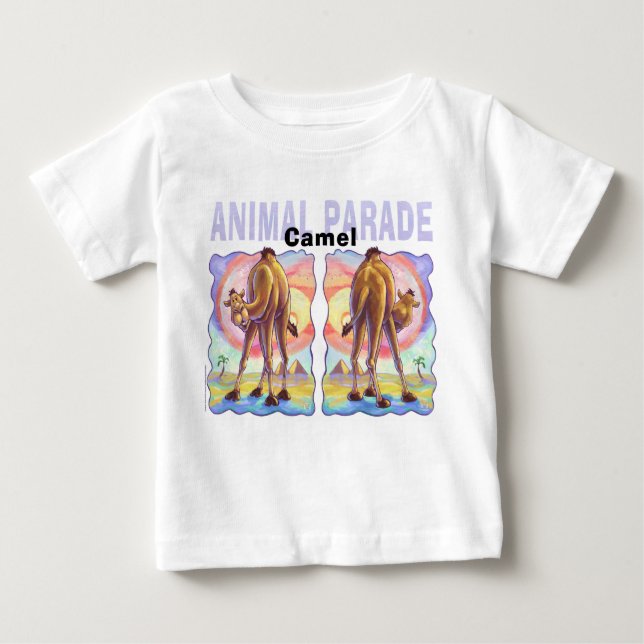 Cute Camel Coming and Going T Shirt (Framsida)