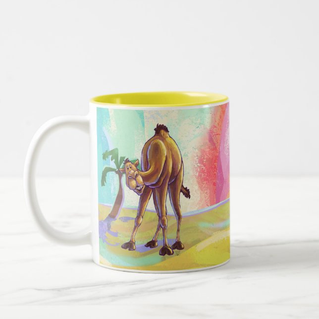 Cute Camel Office-tillbehör Två-Tonad Mugg (Vänster)