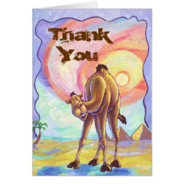 Cute Camel Party, tack, ditt kort