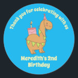 Cute Camel Tecknad Birthday Cake Kids Party Runt Klistermärke<br><div class="desc">Cute party favors för barn,  pojkar eller flickor som föder kärlek. Perfektens för barn,  födelsedagsfest,  party favors och tack. Du kan också anpassa texten för babydusch eller andra tillfälle och party.</div>