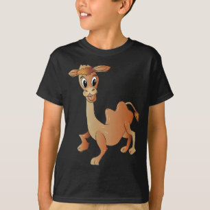 Cute Camel Tecknade figurer T Shirt