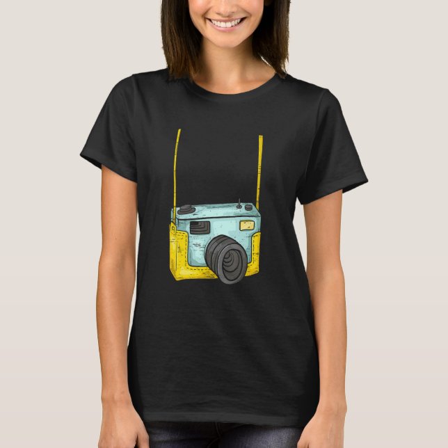 Cute Camera Camera Lover Photojournalist T Shirt (Framsida)