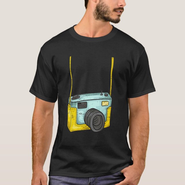 Cute Camera Camera Lover Photojournalist T Shirt (Framsida)