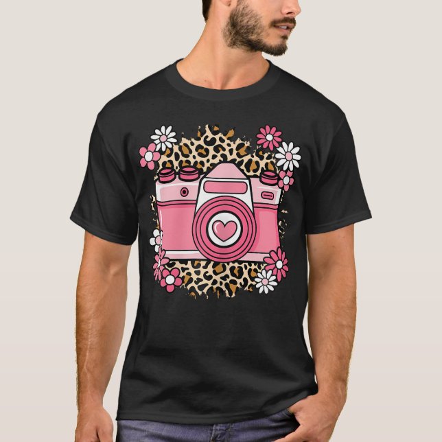 Cute Camera Photography Love Photographer Women Gi T Shirt (Framsida)