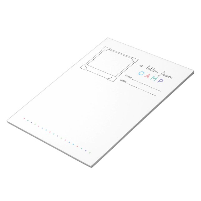 Cute Camp Stationery Camp Brev Anteckningsblock (Vinklad)