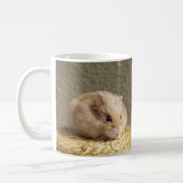 Cute Campbells Dwarf Russian Hamster Kaffemugg (Vänster)