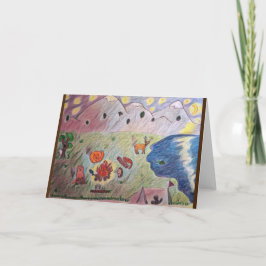 Cute Campfire Friends Kort