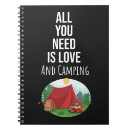Cute Camping Gift Ideas Camper Outdoor Nature Anteckningsbok