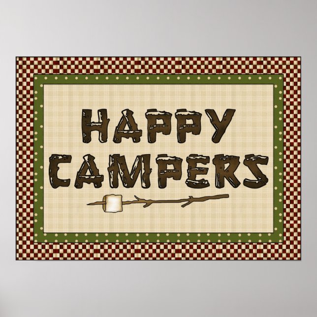 Cute Camping Poster (Framsidan)