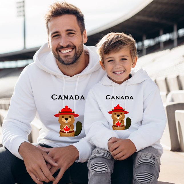 Cute Canada Beaver med Maple Löv Light-Färg T Shirt (Skapare uppladdad)