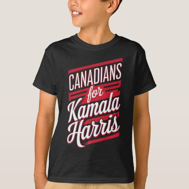 Cute Canadian Girls for Kamala Harris Canada Cat L T Shirt (Framsida)