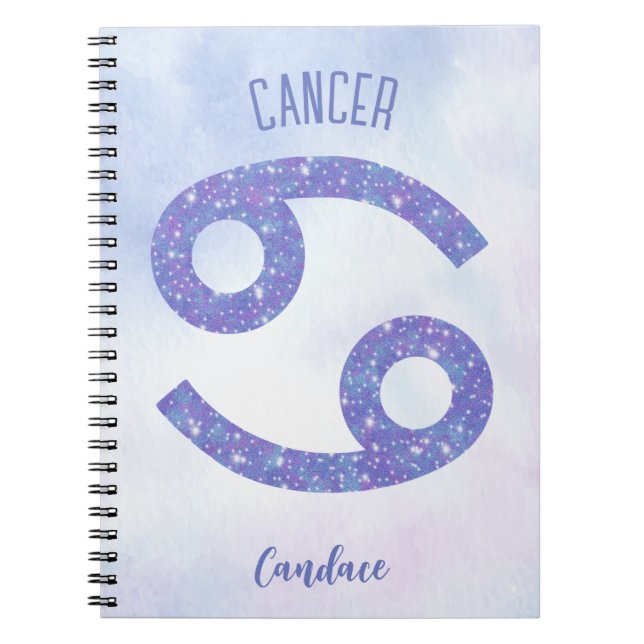 Cute Cancer Astrology-Personlig Anteckningsbok (Framsidan)