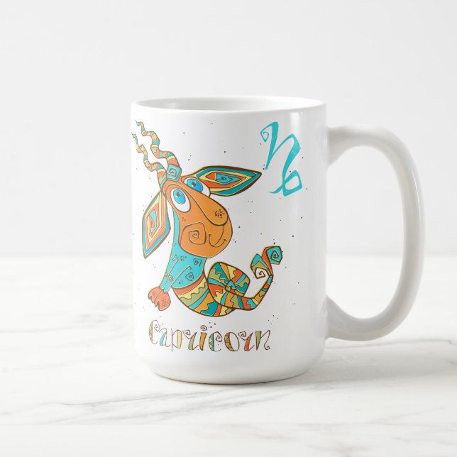 Cute Cancer Capricorn Kaffemugg (Höger)