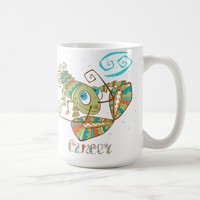 Cute Cancer Crab Kaffemugg (Höger)