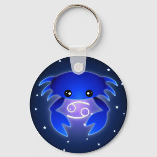 Cute Cancer Zodiac Nyckelring