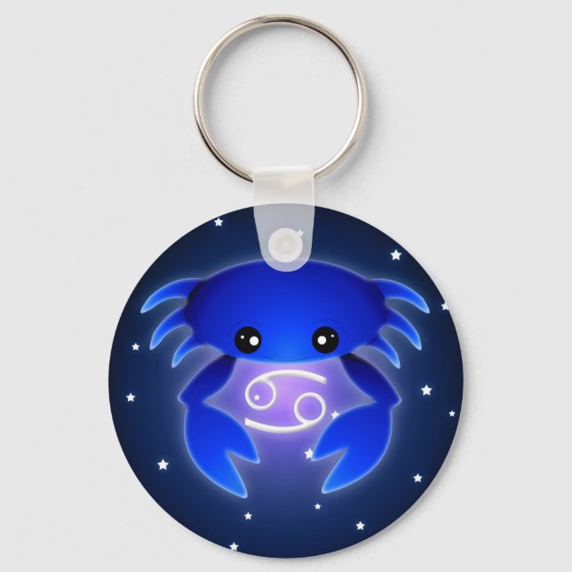 Cute Cancer Zodiac Nyckelring (Framsida)