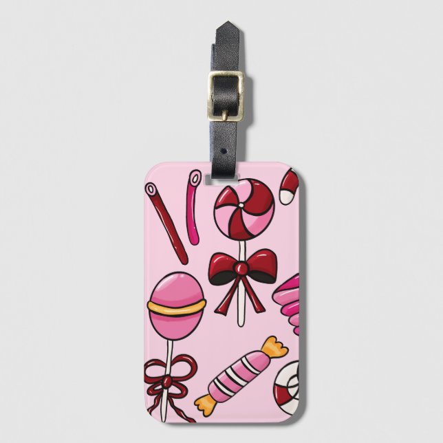 Cute Candy Bagagebricka (Framsida vertikal)