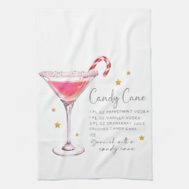 Cute Candy cane Cocktail Recipe Kökshandduk