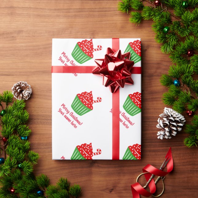 Cute candy cane cupaka julklapp presentpapper (Julgåva)