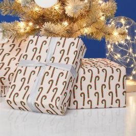 Cute Candy cane Mönster jul Presentpapper