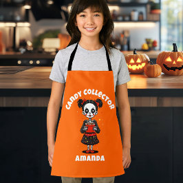 Cute Candy Collector Skeleton Kids Halloween