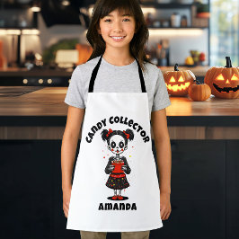 Cute Candy Collector Skeleton Kids Halloween