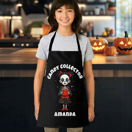 Cute Candy Collector Skeleton Kids Halloween