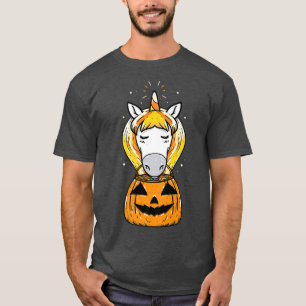 Cute Candy corn Unicorn Halloween för flickor Kvin T Shirt