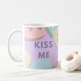 Cute Candy Hearts Valentine Day Kaffemugg