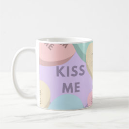 Cute Candy Hearts Valentine Day Kaffemugg