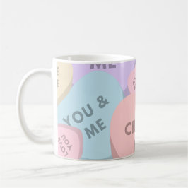 Cute Candy Hearts Valentine Day Kaffemugg
