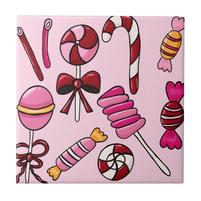 Cute Candy Kakelplatta (Framsidan)