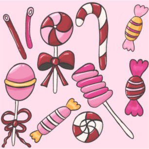 Cute Candy Klistermärken