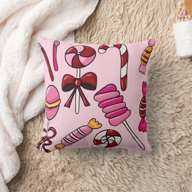 Cute Candy Kudde (Filt)