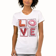 Cute Candy-Style LOVE Typography Illustration