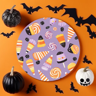 Cute Candycorn Mönster Runt Klistermärke