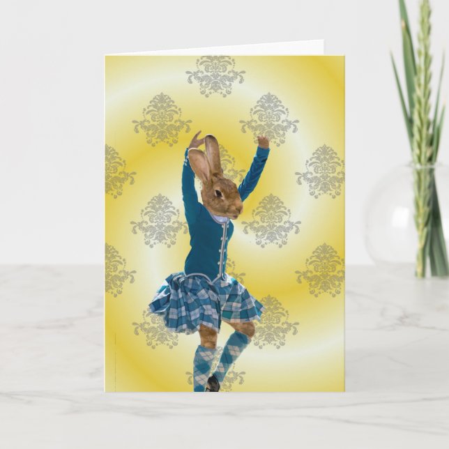 Cute caner Scottish Highland dancer Kort (Framsida)