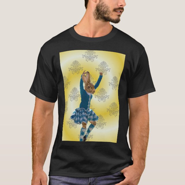 Cute caner Scottish Highland dancer Tee (Framsida)
