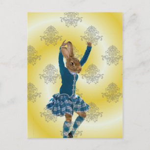 Cute caner Scottish Highland dancer Vykort