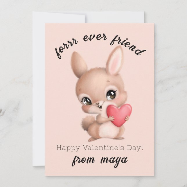Cute cani Classroom Valentine-kort Julkort (Framsida)