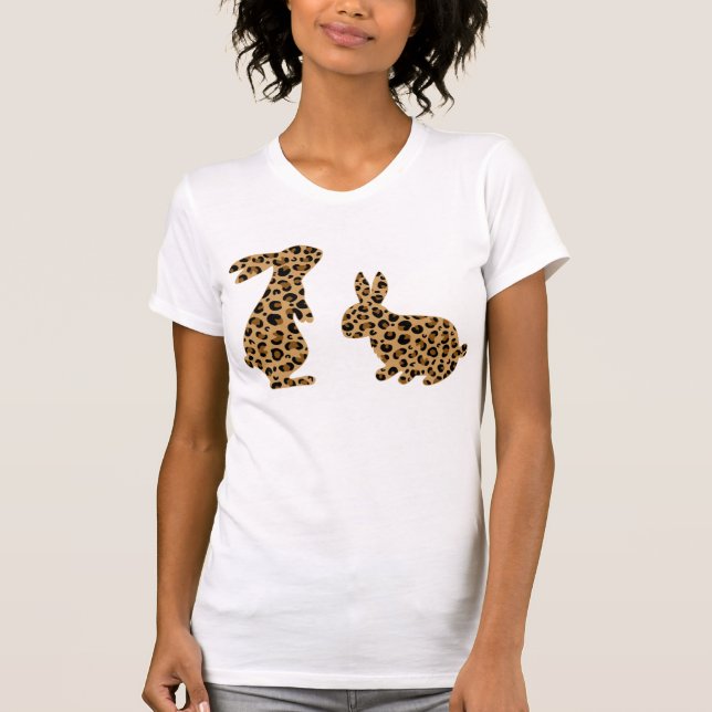 Cute canit leopard påsk T-Shirt (Framsida)