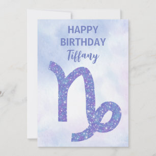 Cute Capricorn Astrology Anpassningsbar Grattis på Kort