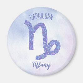 Cute Capricorn Astrology Lila för Personlig Magnet